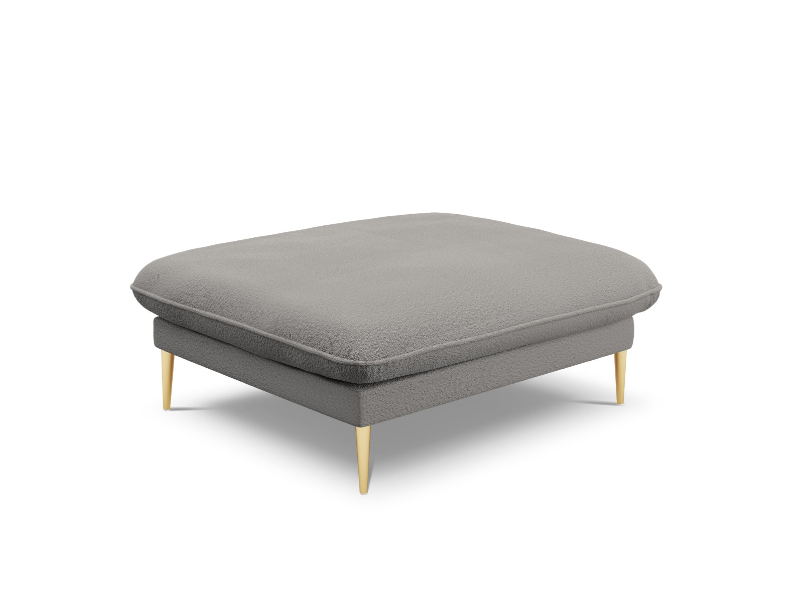 Vienna Boucle Pouf 1 Sitz 80cm in Grey/Gold-Ascot präsentiert im Onlineshop von KAQTU Design AG. Pouf ist von Cosmopolitan Design