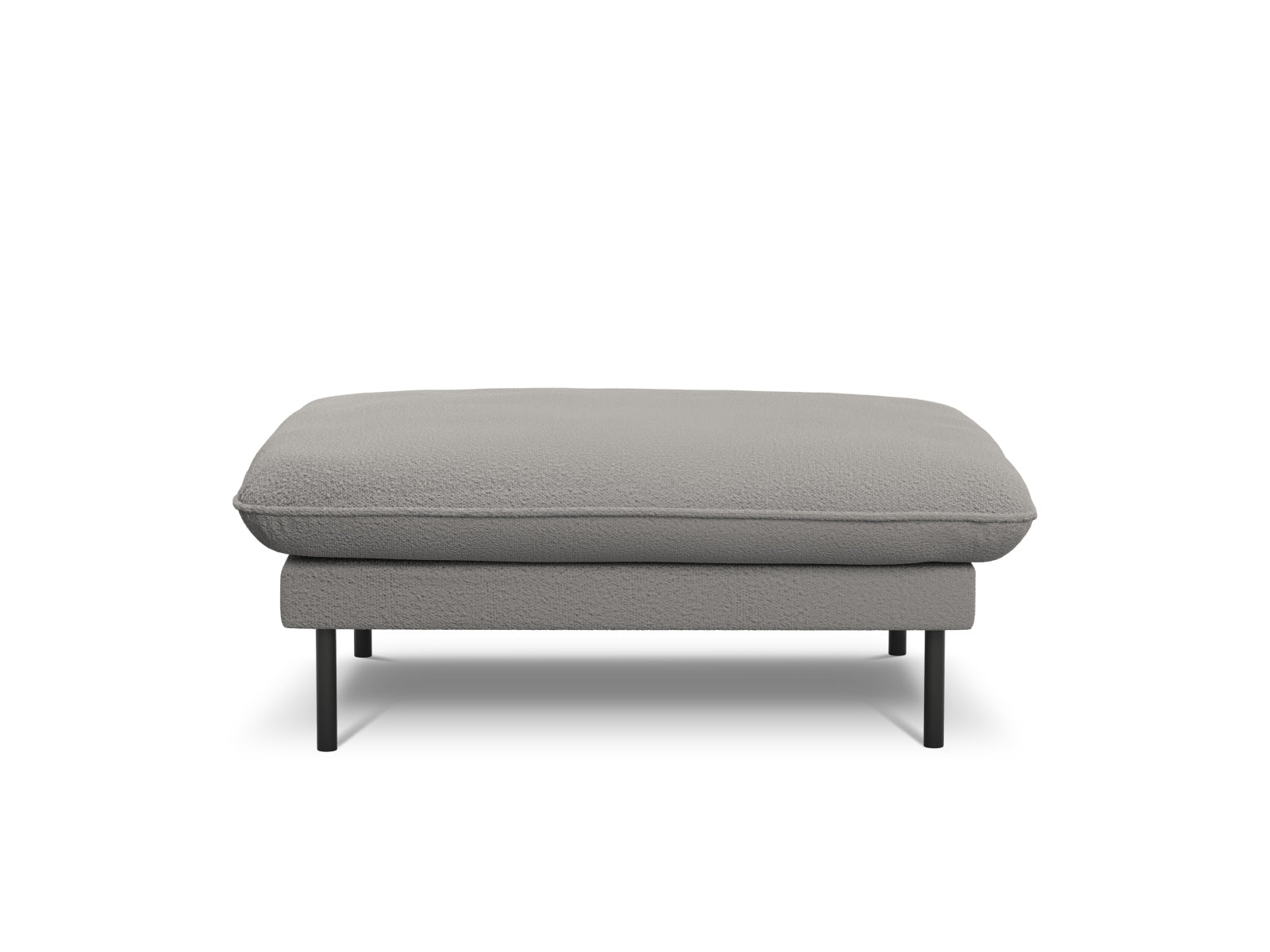 Vienna Boucle Pouf 1 Sitz 80cm in Grey/Schwarz-Ascot präsentiert im Onlineshop von KAQTU Design AG. Pouf ist von Cosmopolitan Design