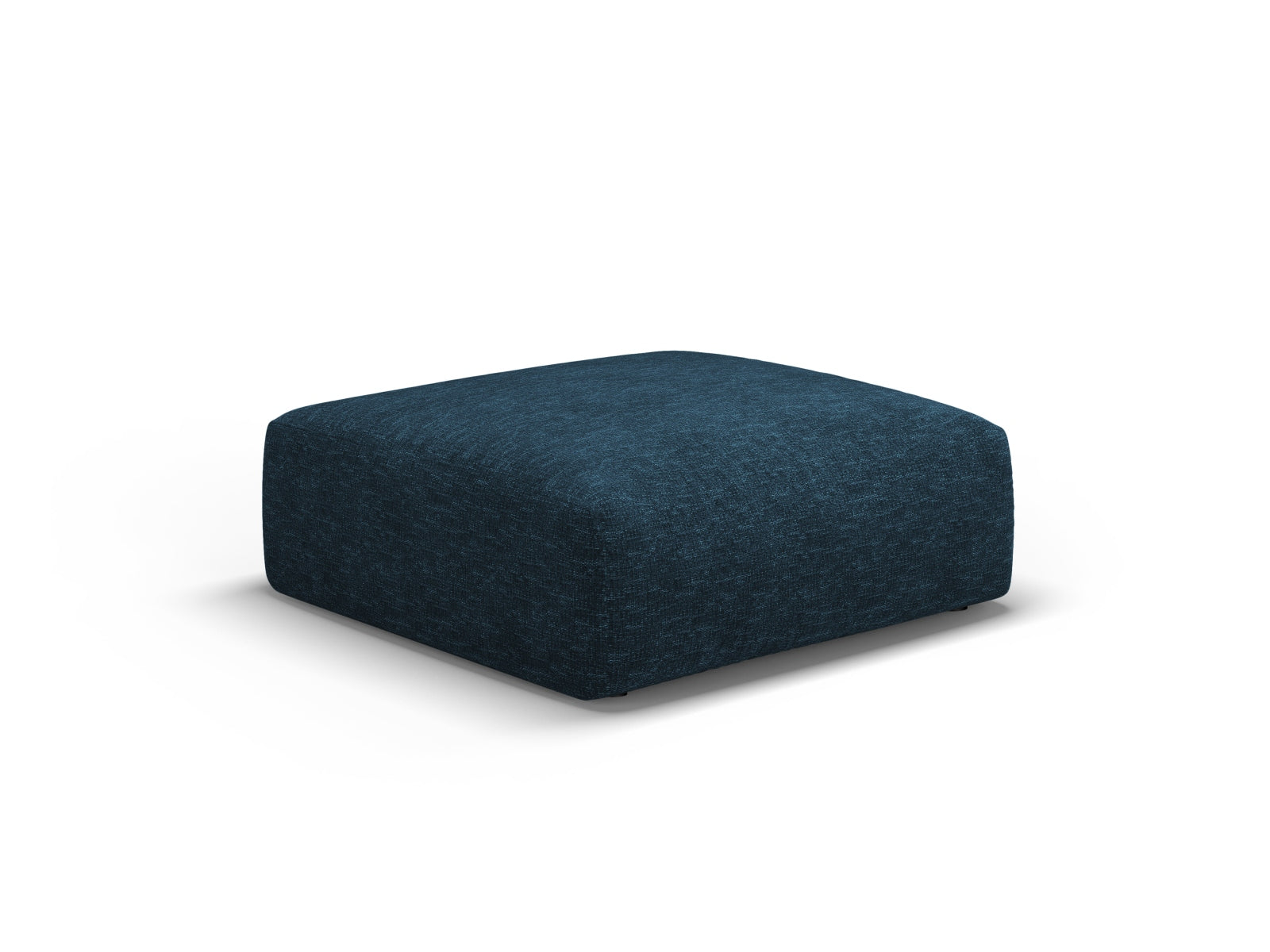 Stylischer 1-Sitzer Pouf Matera in Royal Blue, perfekt für moderne Interiors und gemütliche Auszeiten, entworfen von Cosmopolitan Design.