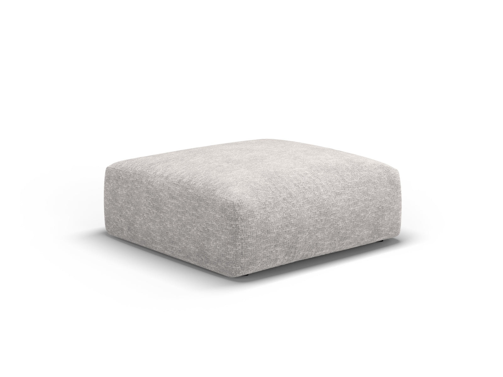 Moderner 1-Sitzer Pouf Matera in dezentem Grau, ideal für gemütliche Wohnräume. Hochwertige Materialien und zeitgemäße Ästhetik von Cosmopolitan Design.