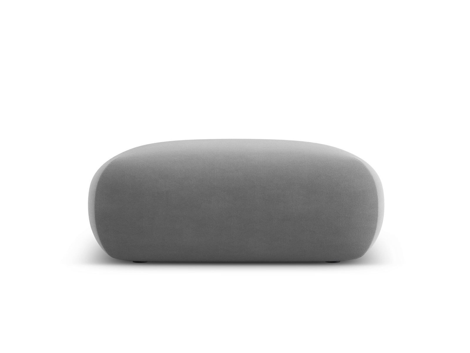 Nolio Velour Pouf 2 Sitzer 100cm in Light Grey-Casino präsentiert im Onlineshop von KAQTU Design AG. Pouf ist von Cosmopolitan Design