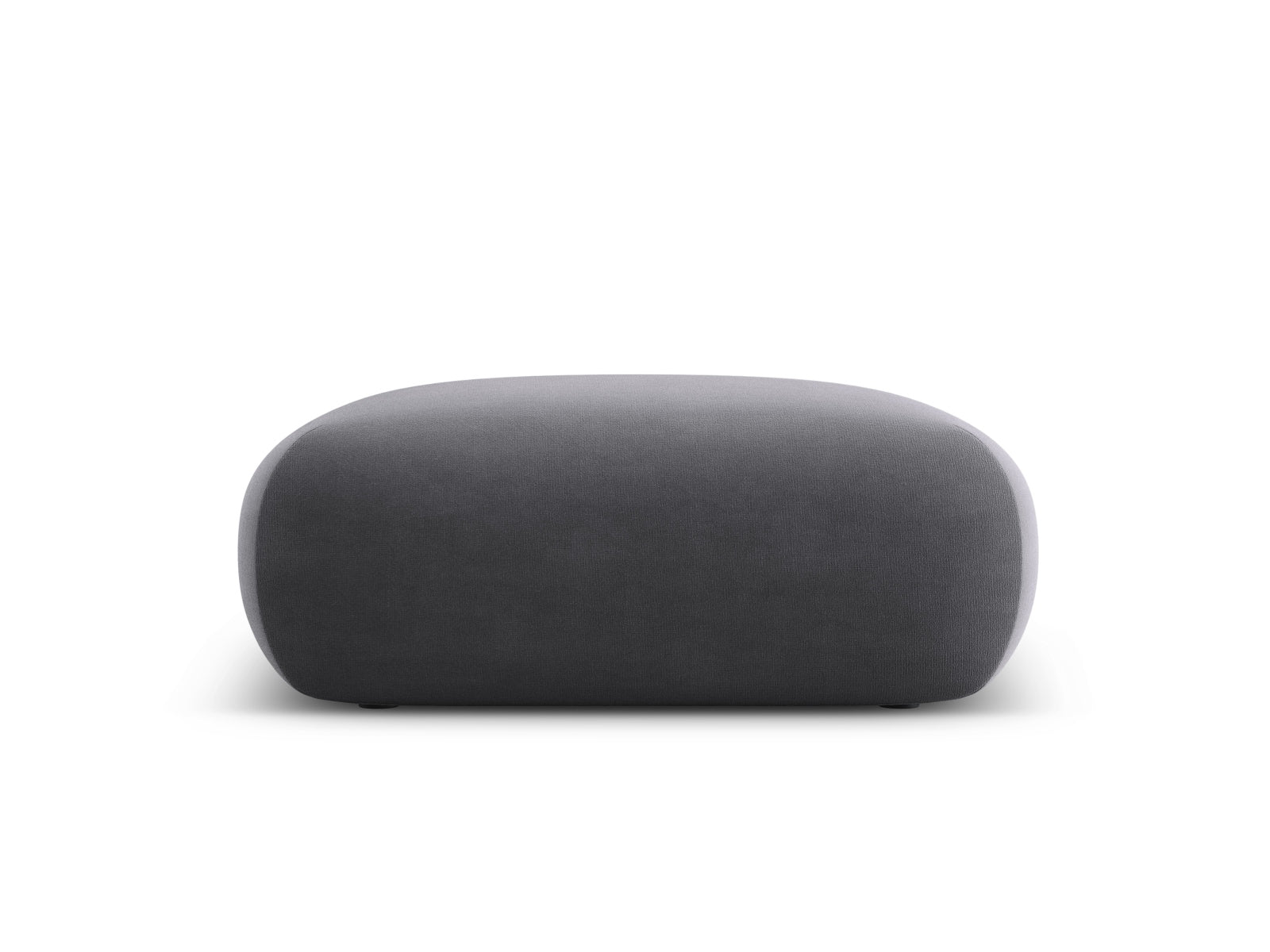 Nolio Velour Pouf 2 Sitzer 100cm in Dark Grey-Casino präsentiert im Onlineshop von KAQTU Design AG. Pouf ist von Cosmopolitan Design