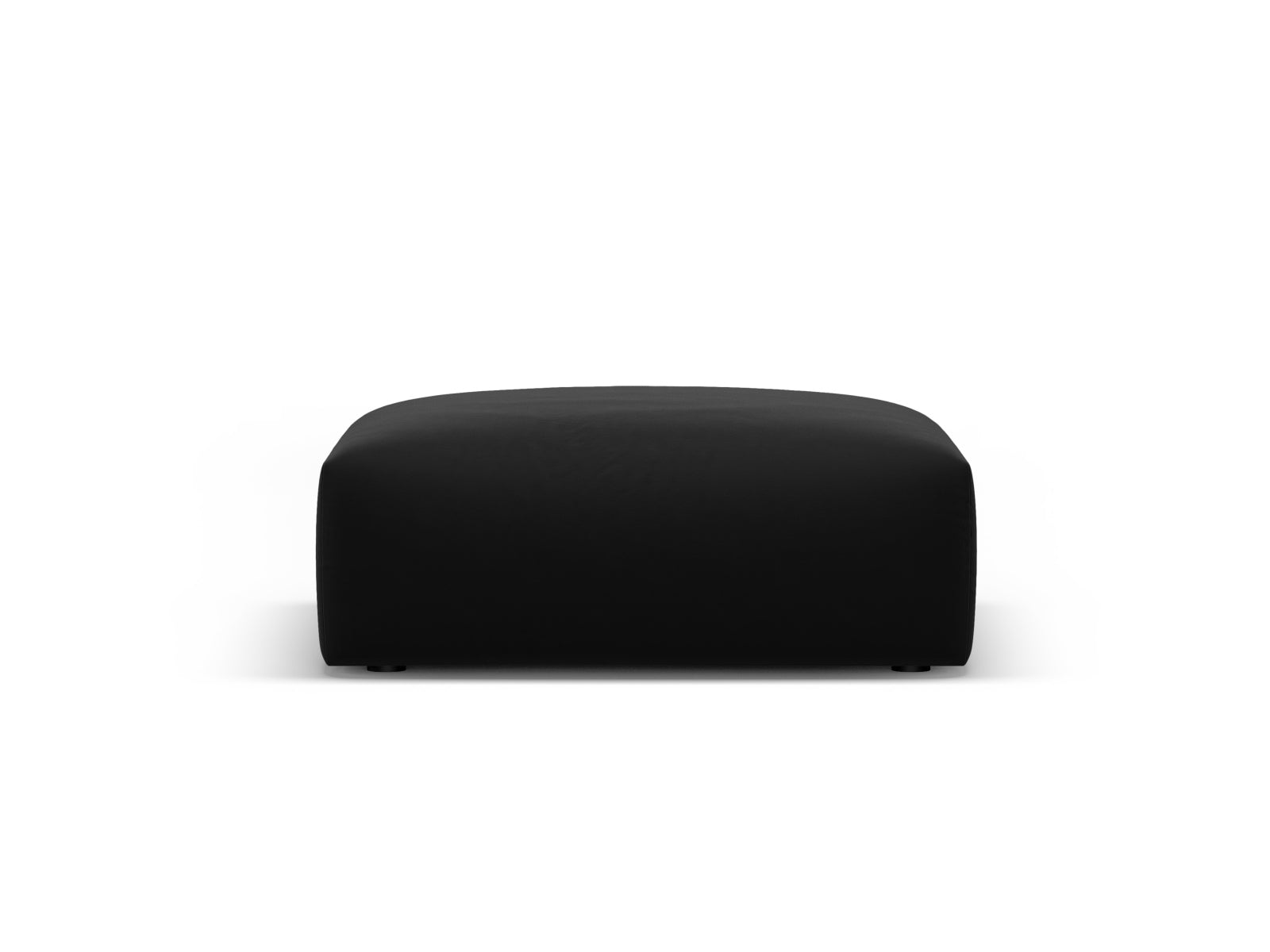 Stylischer 1-Sitzer Pouf Matera in edlem Schwarz, perfekt für moderne Interiors. Hochwertige Verarbeitung und zeitgemäßes Design von Cosmopolitan Design.