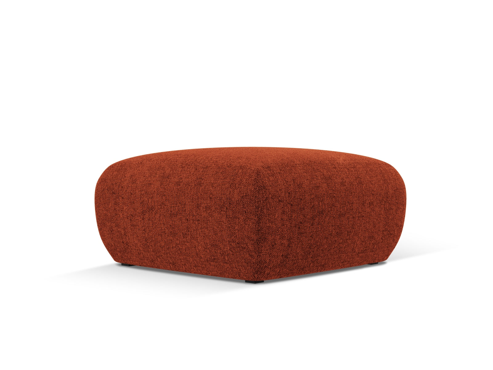 Stylischer Nolio Pouf in Terracotta, 75 cm, ideal für modernes Wohnen. Perfekt als Sitzgelegenheit oder Fußablage von Cosmopolitan Design.