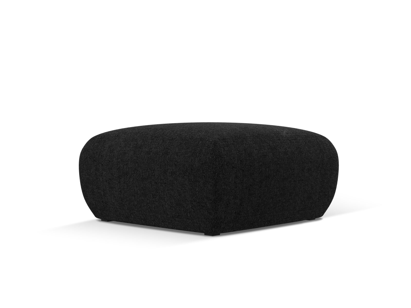 Elegantes Nolio Sofa Pouf in Schwarz, 75 cm, von Cosmopolitan Design – ideal für stilvolle Wohnräume und gemütliche Sitzgelegenheiten.