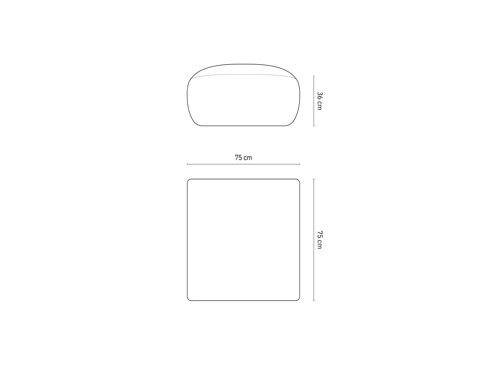 Entdecken Sie den Nolio Velour Pouf (75cm) von Cosmopolitan Design – ein eleganter Sitzhocker und trendiges Wohnaccessoire für Ihr stilvolles Zuhause.