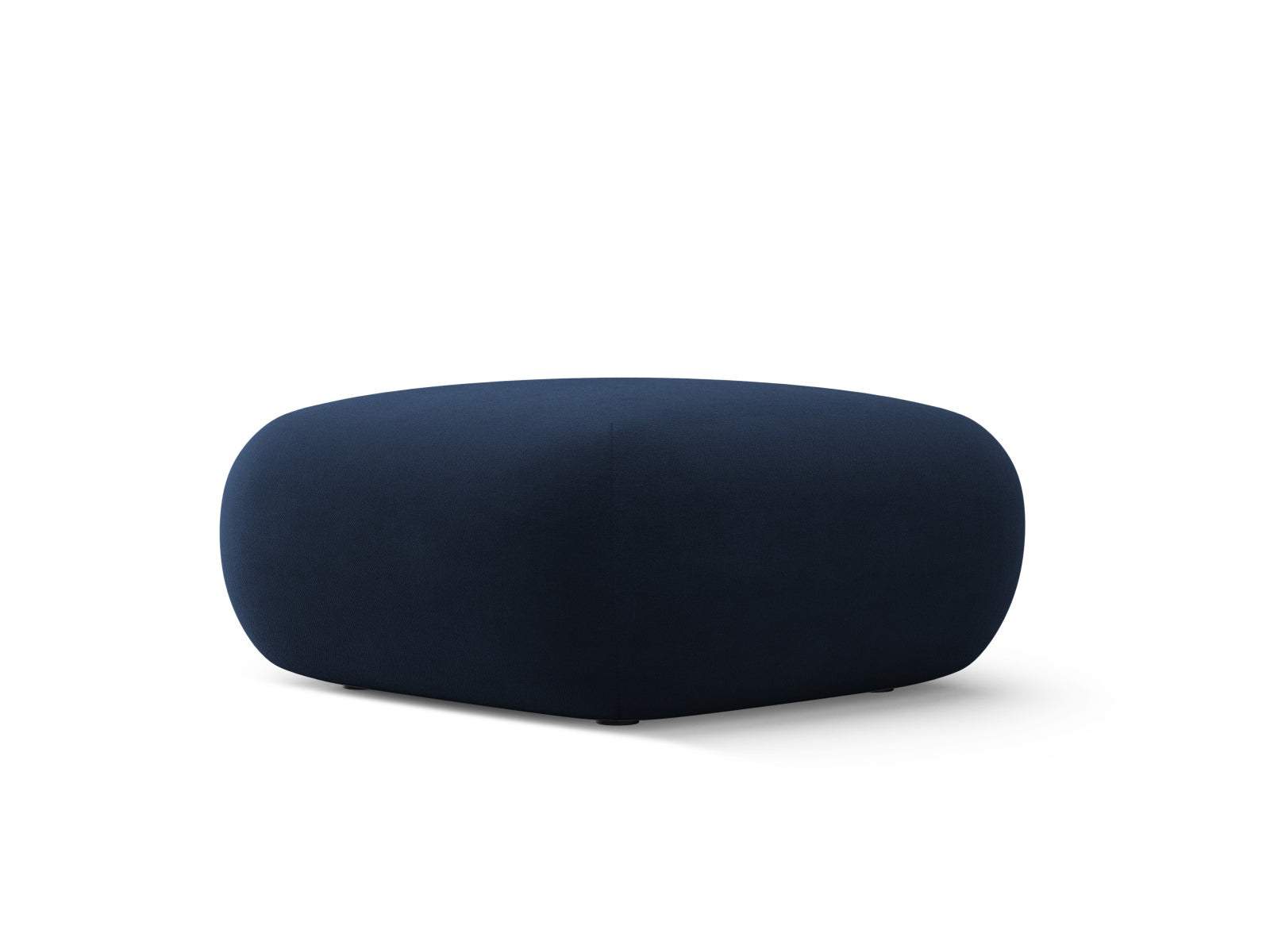 Eleganter Nolio Velour Pouf in Royal Blue, 75 cm Durchmesser, ideal für stilvolle Akzente in jedem Raum.