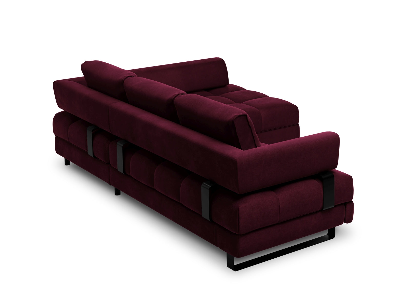 Entdecken Sie das Clinton Velour Ecksofa von Cosmopolitan Design: elegantes 5-Sitzer Sofa mit praktischer Schlaffunktion und grosszügigem Stauraum für Ihr Zuhause!