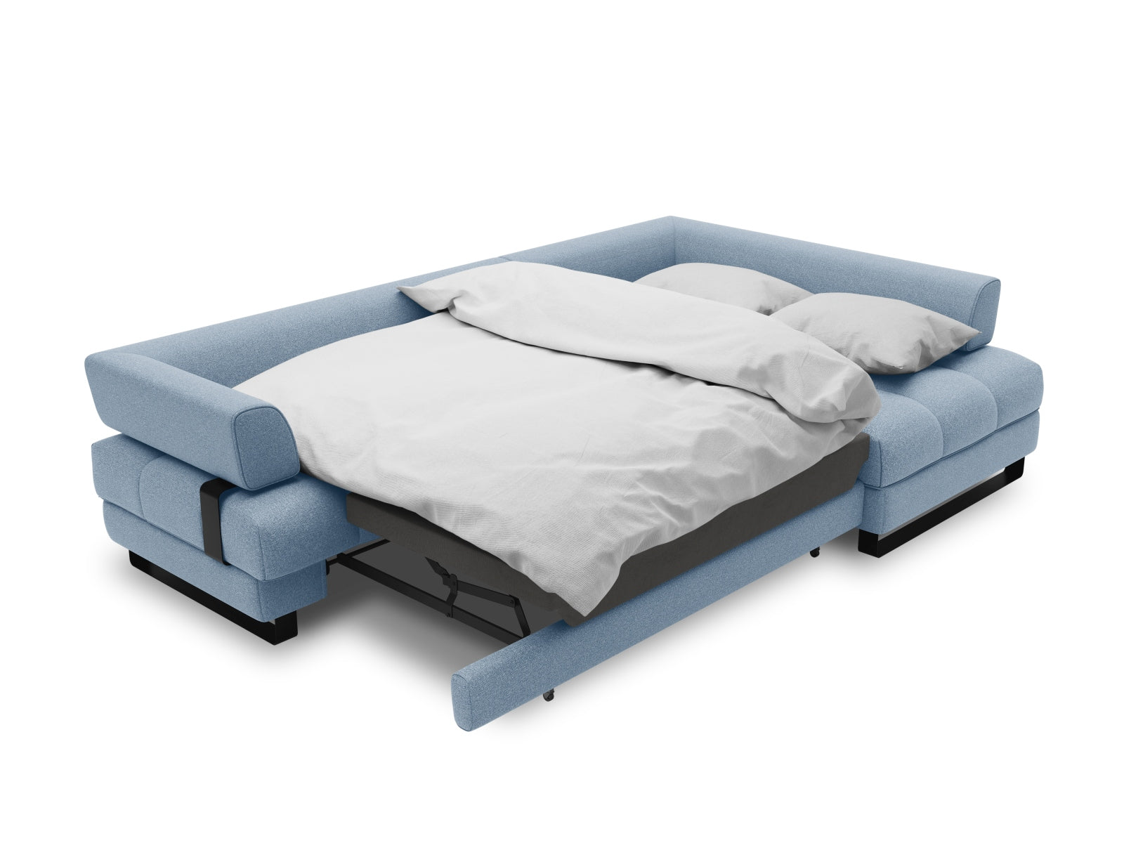 Entdecken Sie das Clinton Ecksofa von Cosmopolitan Design: elegantes 5-Sitzer Sofa mit praktischer Schlaffunktion und grosszügigem Stauraum für Ihr Wohnzimmer!