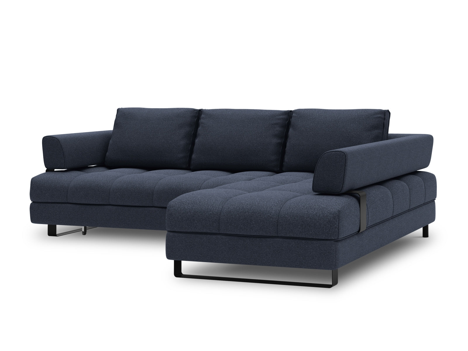 Entdecken Sie das Clinton Ecksofa von Cosmopolitan Design: elegantes 5-Sitzer Sofa mit praktischer Schlaffunktion und grosszügigem Stauraum für Ihr Wohnzimmer!