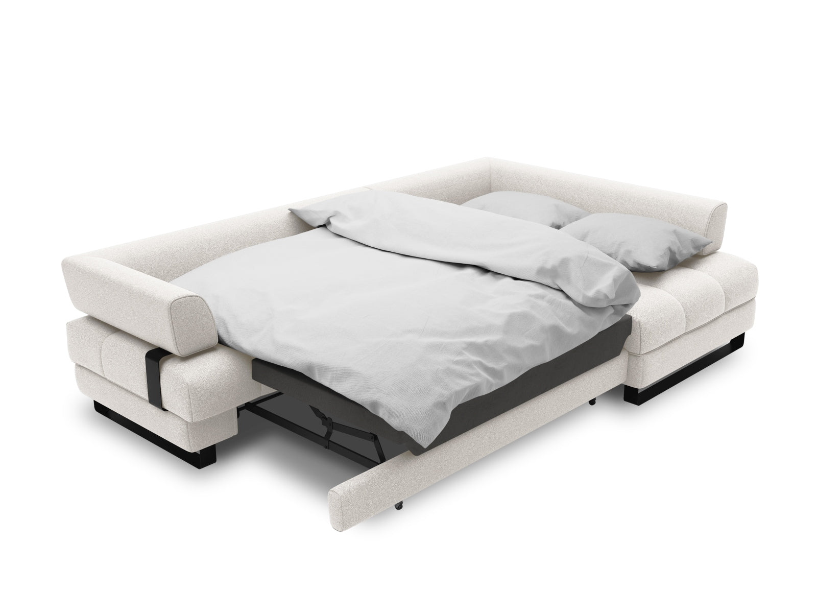 Entdecken Sie das Clinton Ecksofa von Cosmopolitan Design: elegantes 5-Sitzer Sofa mit praktischer Schlaffunktion und grosszügigem Stauraum für Ihr Wohnzimmer!