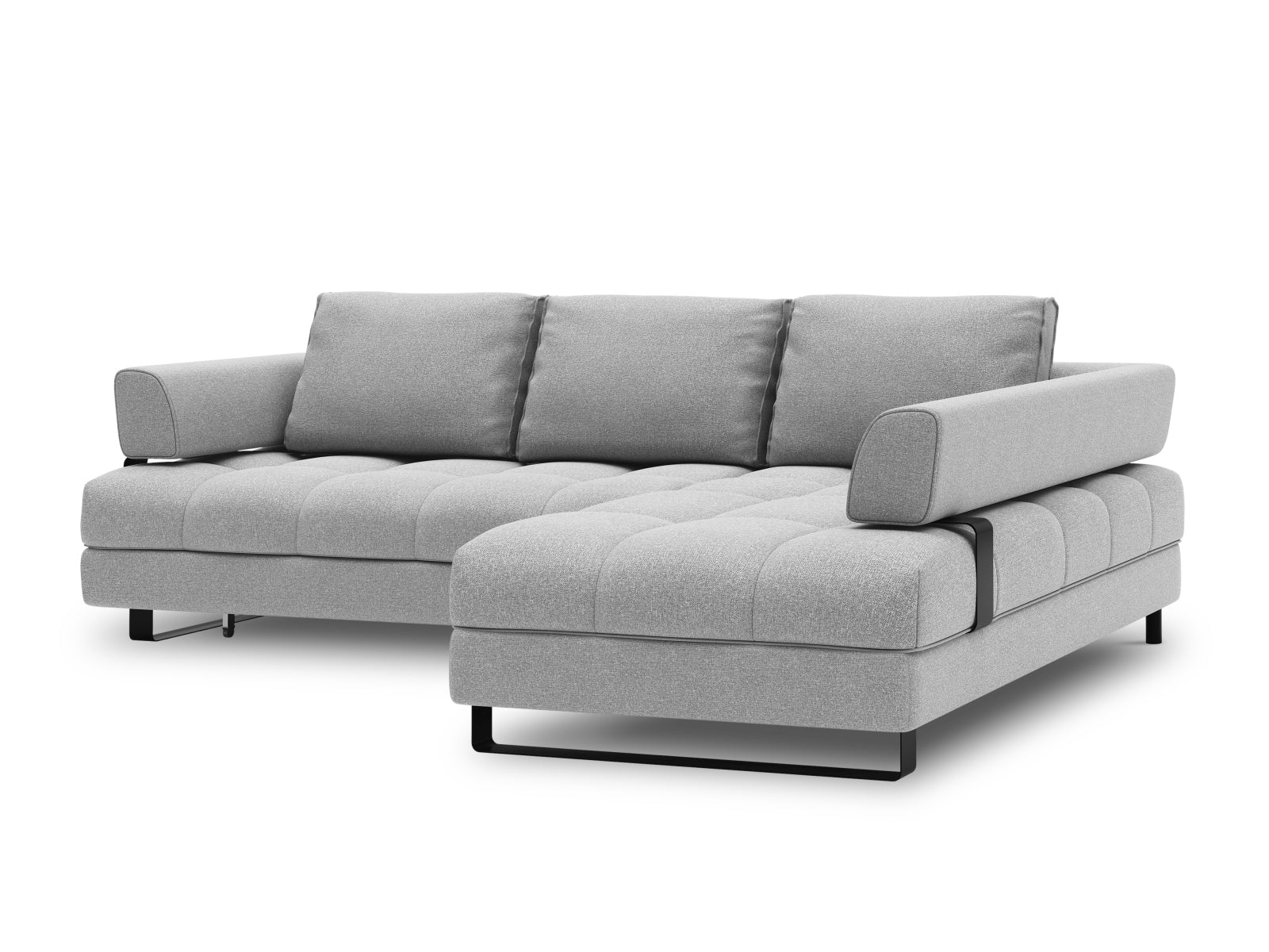Entdecken Sie das Clinton Ecksofa von Cosmopolitan Design: elegantes 5-Sitzer Sofa mit praktischer Schlaffunktion und grosszügigem Stauraum für Ihr Wohnzimmer!