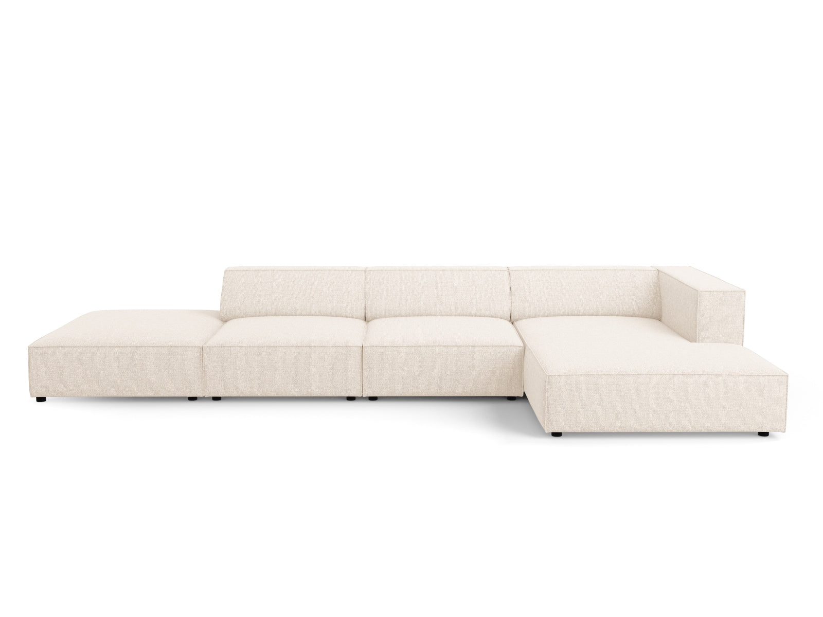 Arendal Ecksofa rechts 5 Sitzer in Light Beige präsentiert im Onlineshop von KAQTU Design AG. Ecksofa rechts ist von Cosmopolitan Design