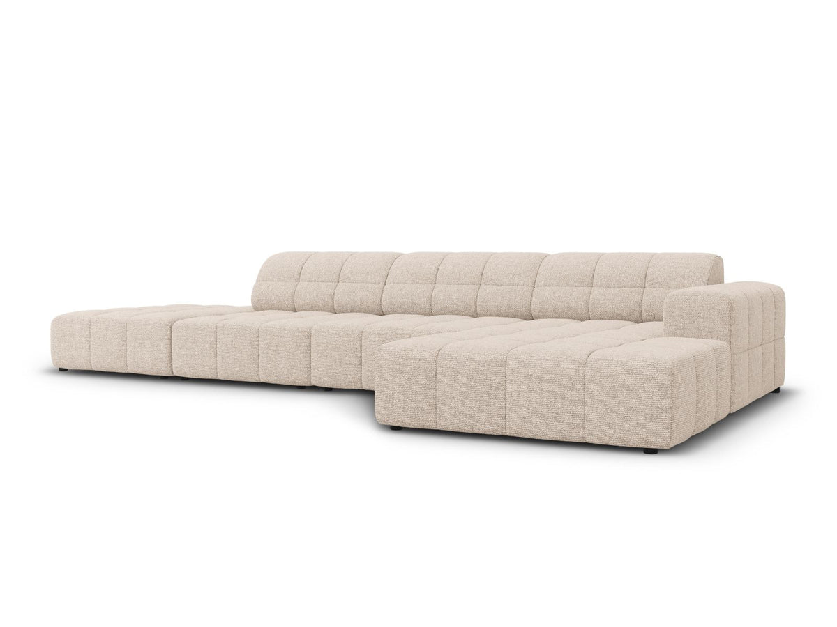 Chicago Ecksofa rechts 5 Sitzer 166cm in Beige-Haga präsentiert im Onlineshop von KAQTU Design AG. L-Sofa rechts ist von Cosmopolitan Design