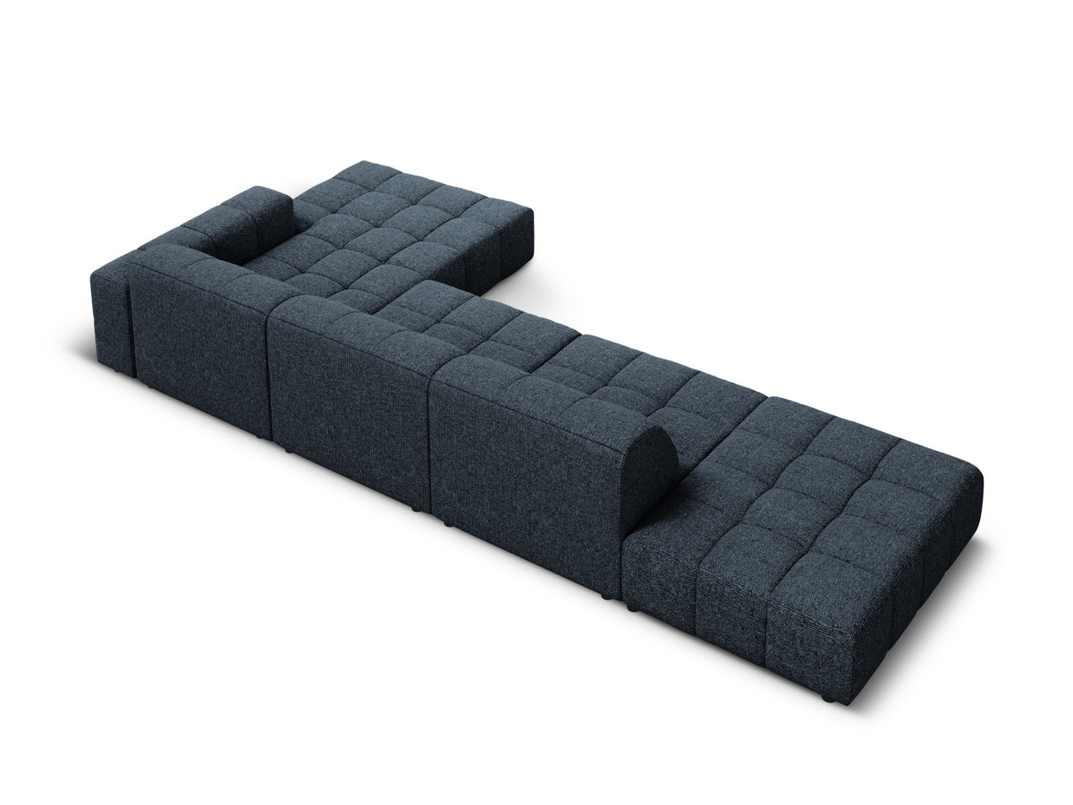 Chicago Ecksofa rechts 5 Sitzer 166cm in Royal Blue-Haga präsentiert im Onlineshop von KAQTU Design AG. L-Sofa rechts ist von Cosmopolitan Design