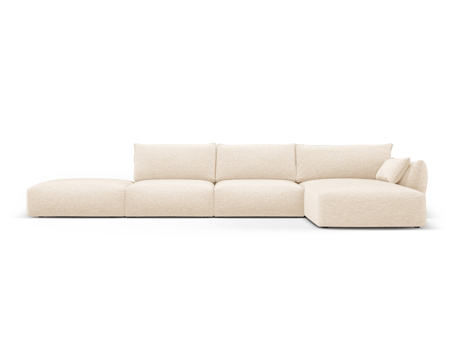 5-Sitzer Ecksofa rechts Matera in Light Beige-Haga präsentiert im Onlineshop von KAQTU Design AG. Ecksofa rechts ist von Cosmopolitan Design