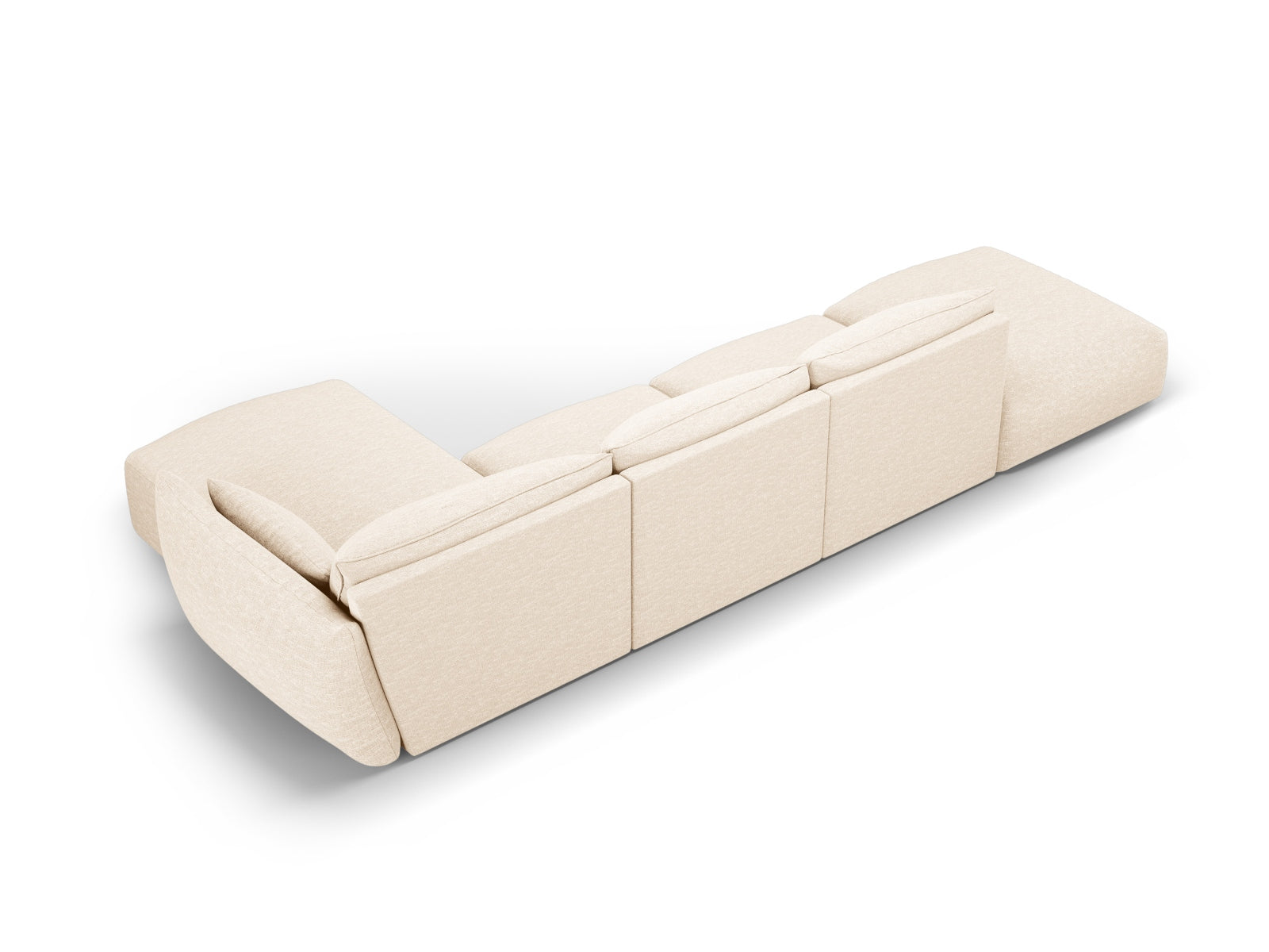 5-Sitzer Ecksofa rechts Matera in Light Beige-Haga präsentiert im Onlineshop von KAQTU Design AG. Ecksofa rechts ist von Cosmopolitan Design