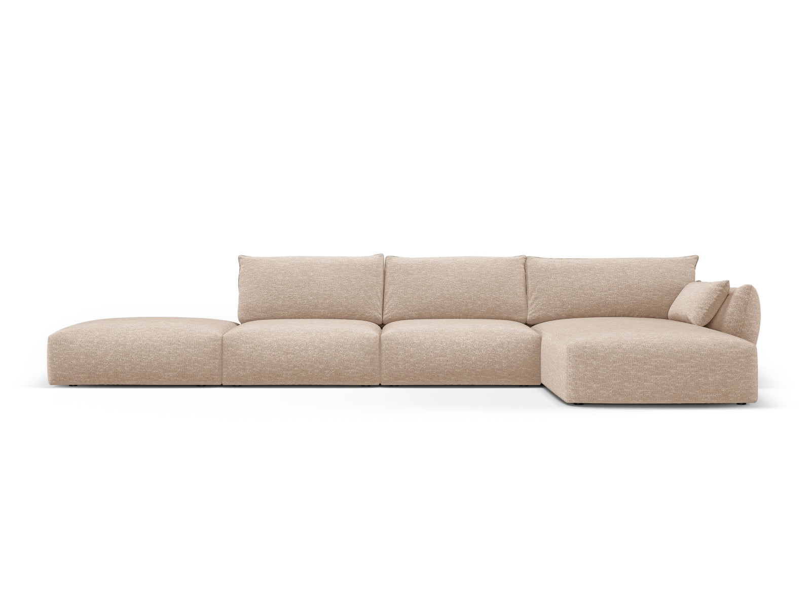 5-Sitzer Ecksofa rechts Matera in Beige-Haga präsentiert im Onlineshop von KAQTU Design AG. Ecksofa rechts ist von Cosmopolitan Design