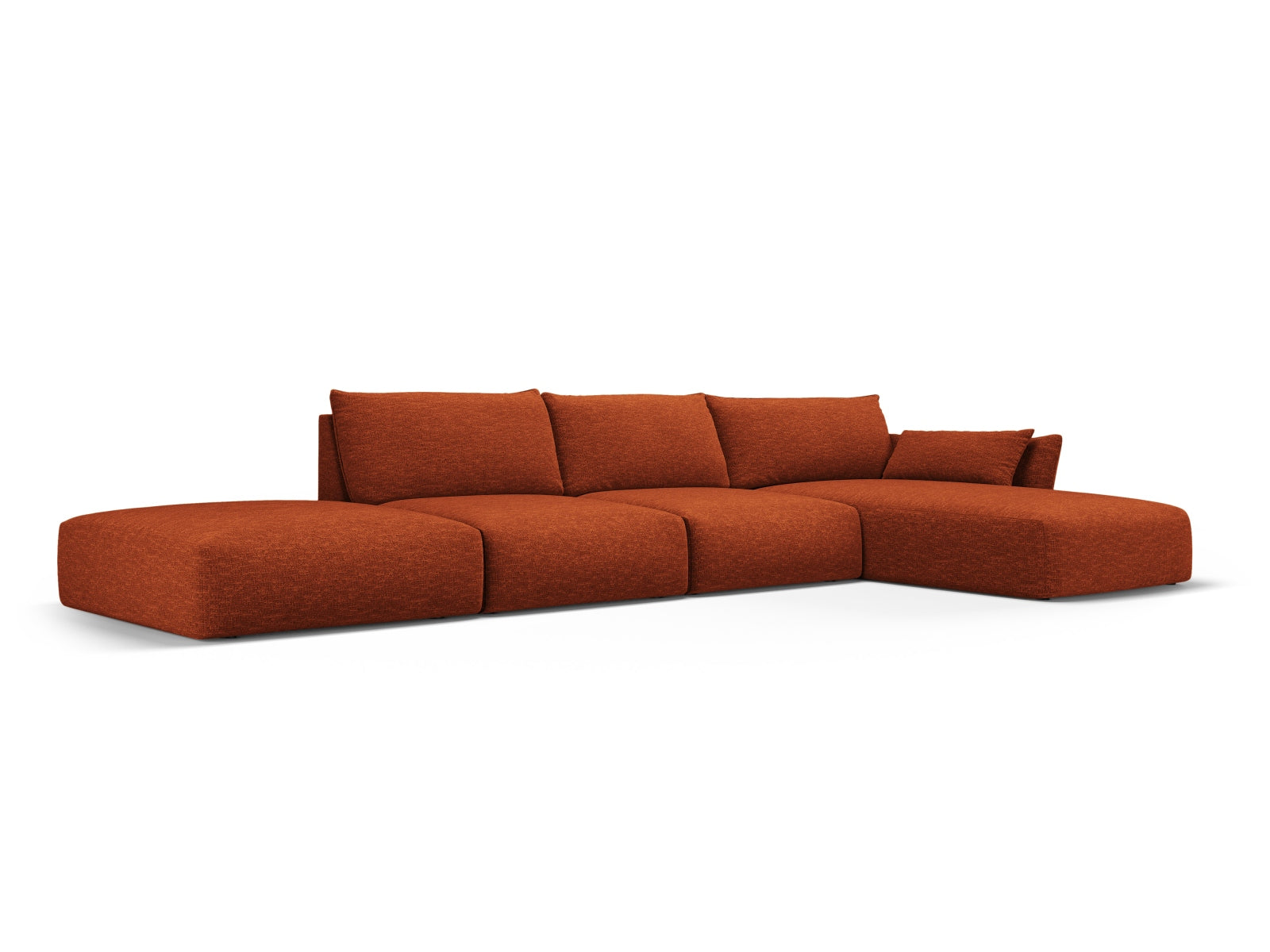5-Sitzer Ecksofa rechts Matera in Terracotta-Haga präsentiert im Onlineshop von KAQTU Design AG. Ecksofa rechts ist von Cosmopolitan Design