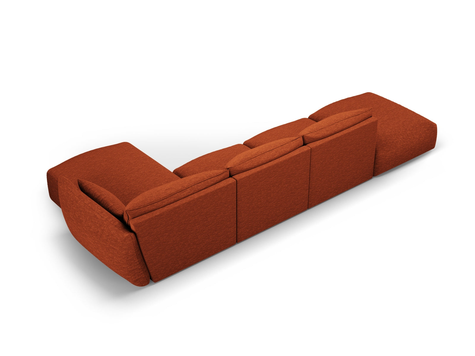 5-Sitzer Ecksofa rechts Matera in Terracotta-Haga präsentiert im Onlineshop von KAQTU Design AG. Ecksofa rechts ist von Cosmopolitan Design