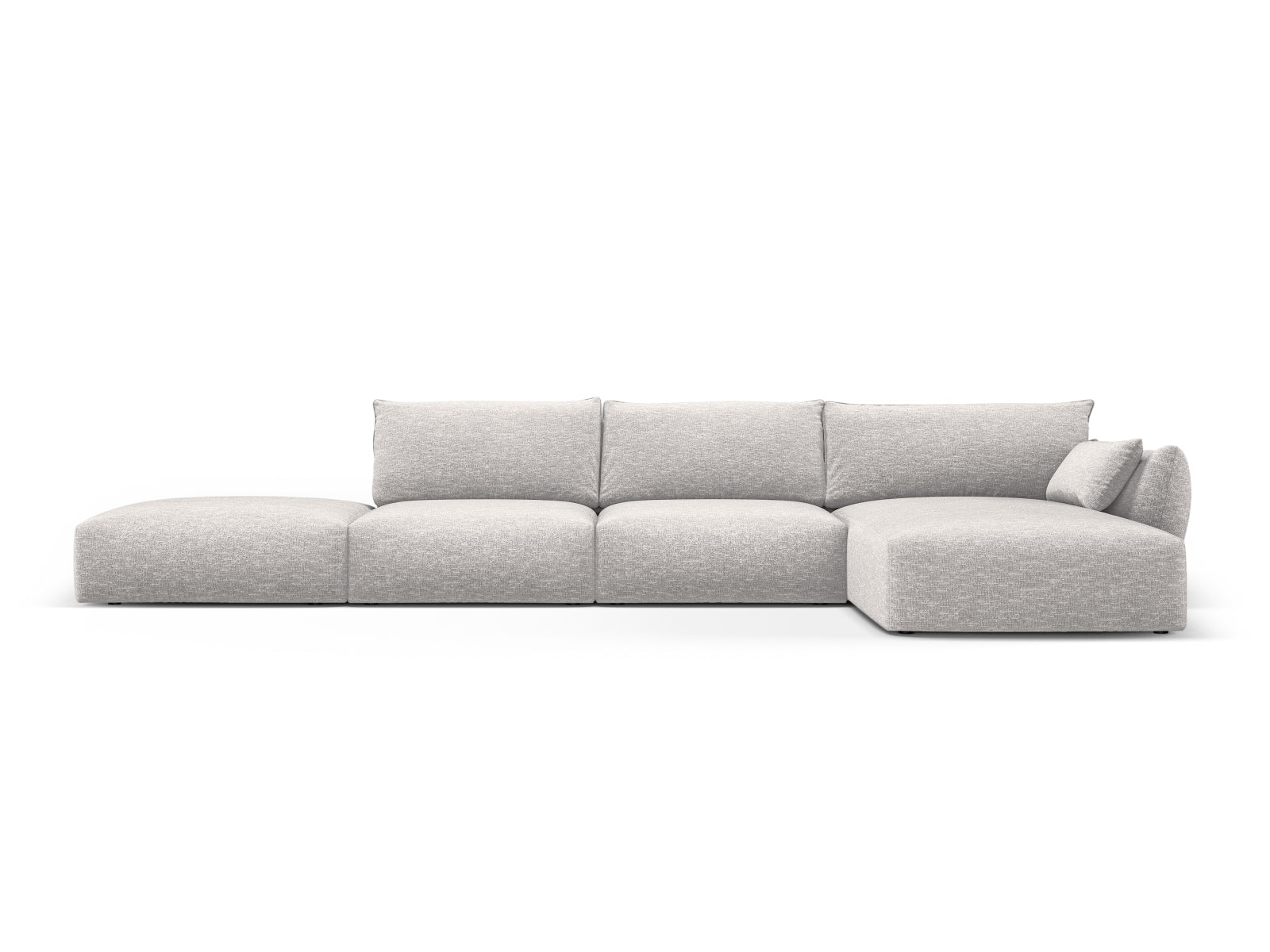 5-Sitzer Ecksofa rechts Matera in Light Grey-Haga präsentiert im Onlineshop von KAQTU Design AG. Ecksofa rechts ist von Cosmopolitan Design