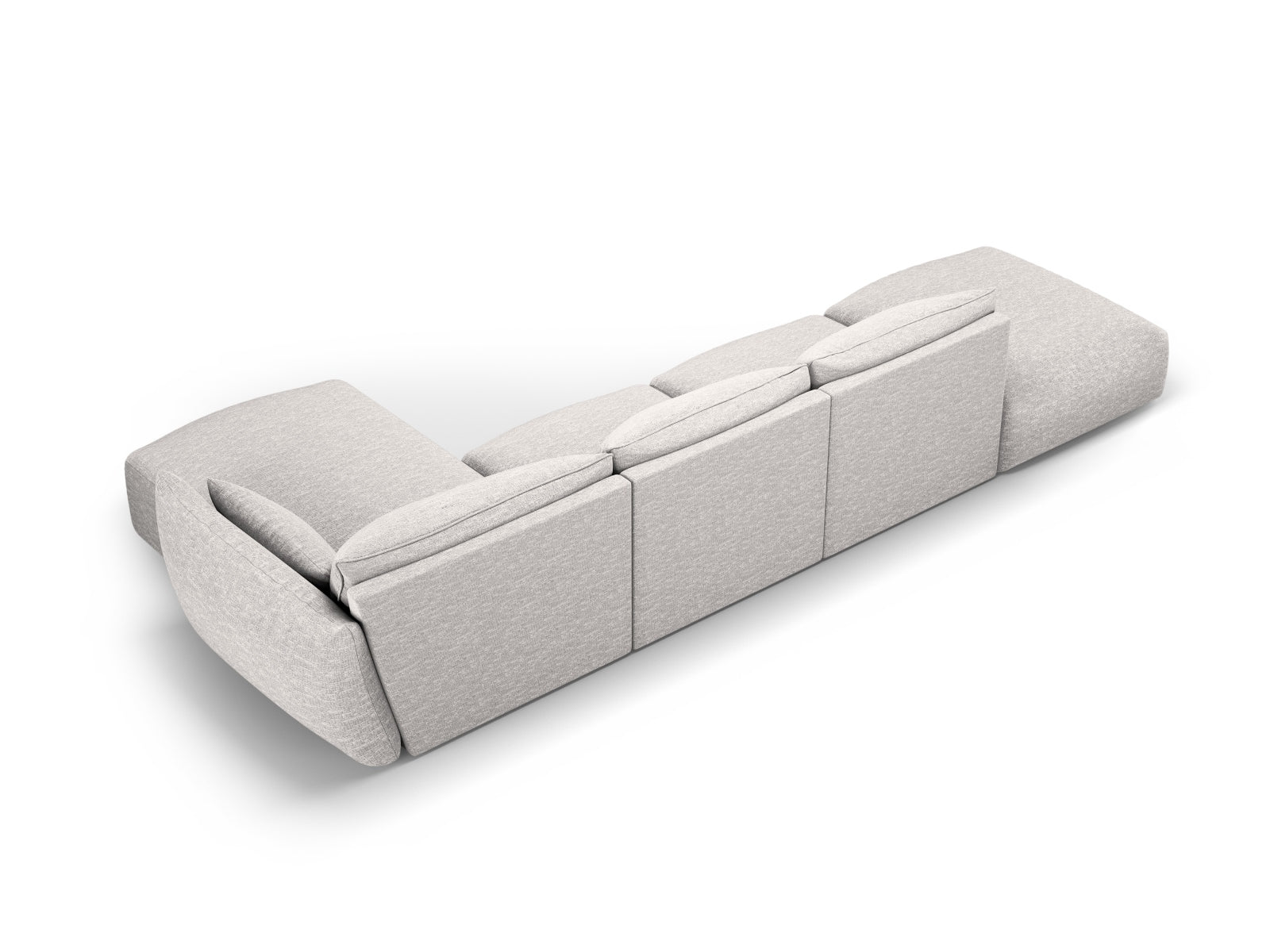 5-Sitzer Ecksofa rechts Matera in Light Grey-Haga präsentiert im Onlineshop von KAQTU Design AG. Ecksofa rechts ist von Cosmopolitan Design