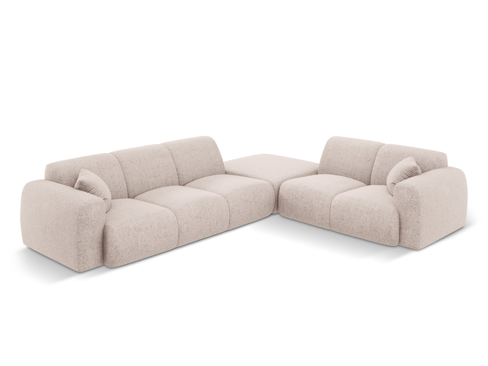 Nolio Ecksofa rechts 4 Sitzer 250cm in Beige präsentiert im Onlineshop von KAQTU Design AG. Ecksofa rechts ist von Cosmopolitan Design