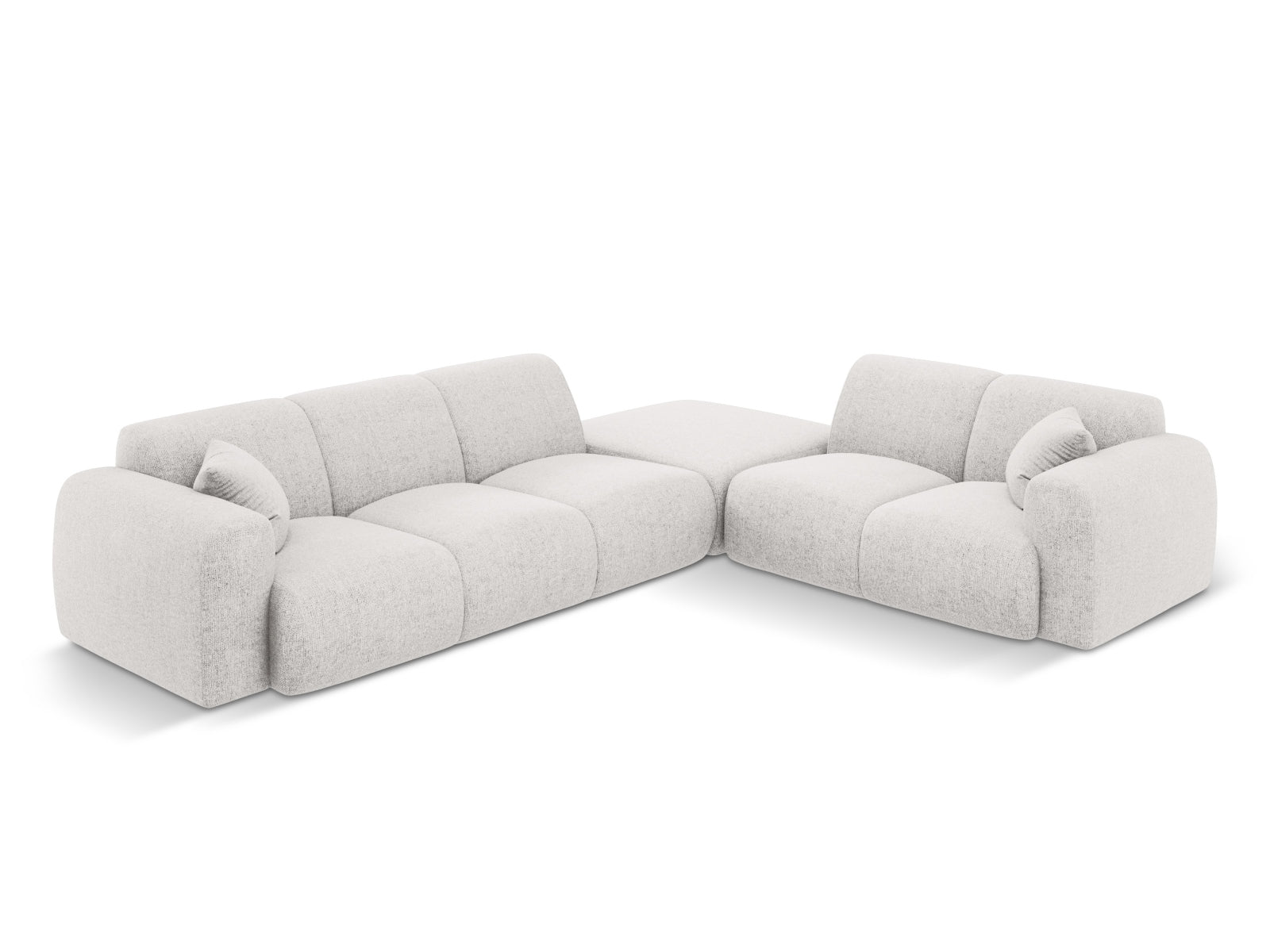 Nolio Ecksofa rechts 4 Sitzer 250cm in Light Grey präsentiert im Onlineshop von KAQTU Design AG. Ecksofa rechts ist von Cosmopolitan Design
