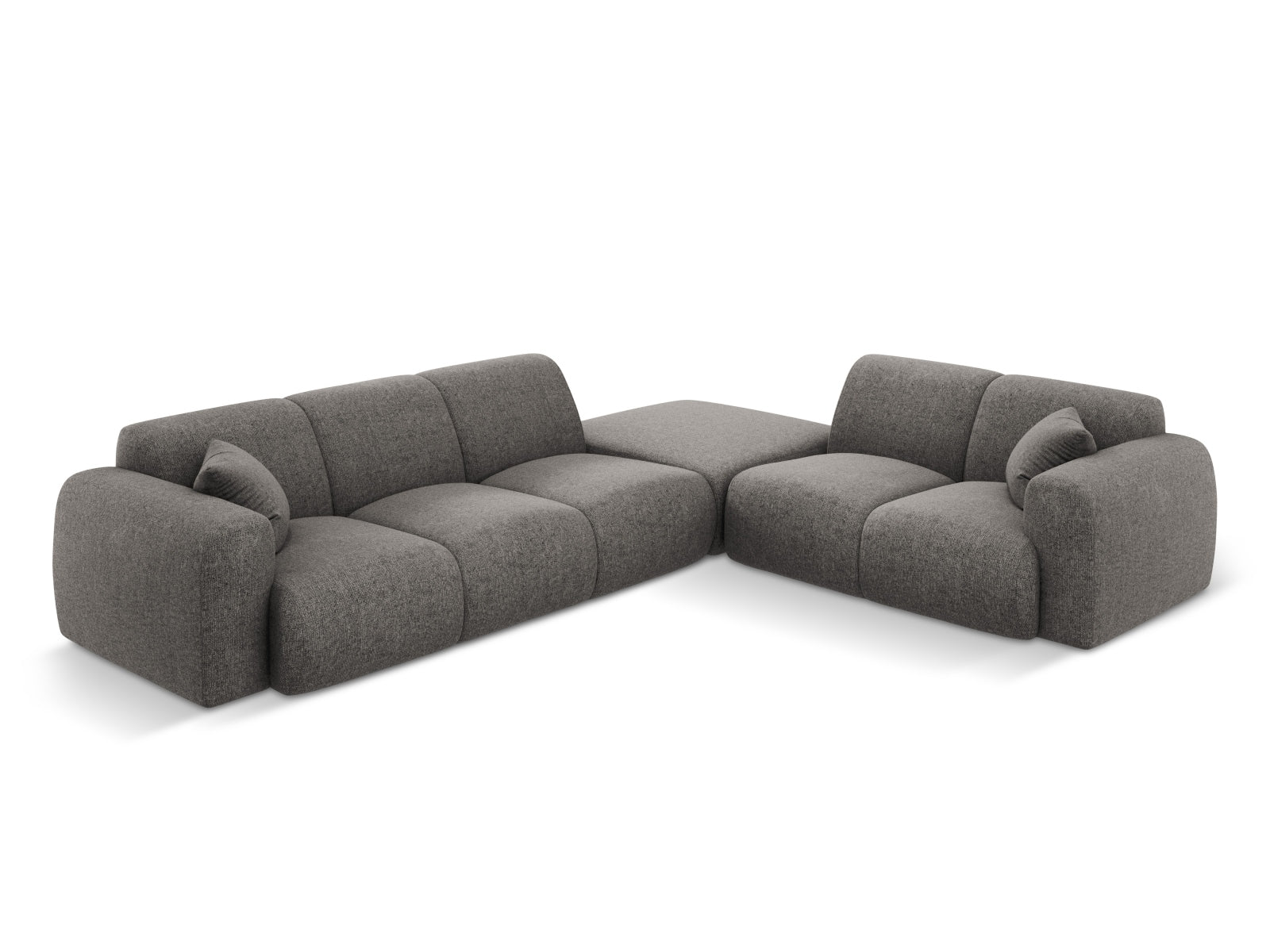 Nolio Ecksofa rechts 4 Sitzer 250cm in Grey präsentiert im Onlineshop von KAQTU Design AG. Ecksofa rechts ist von Cosmopolitan Design