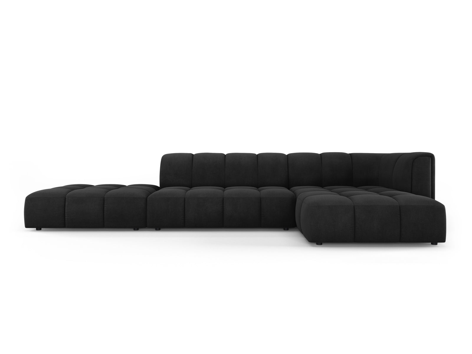 5-Sitzer Ecksofa rechts Moritz in Black-Rebel präsentiert im Onlineshop von KAQTU Design AG. Ecksofa rechts ist von Cosmopolitan Design