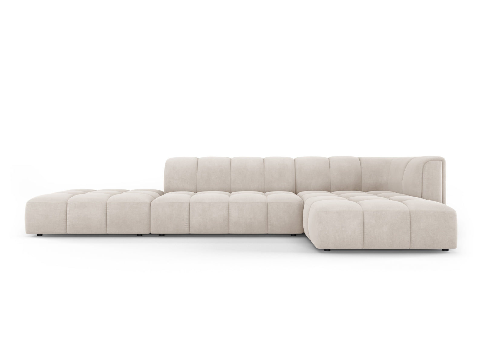 5-Sitzer Ecksofa rechts Moritz in Beige-Rebel präsentiert im Onlineshop von KAQTU Design AG. Ecksofa rechts ist von Cosmopolitan Design