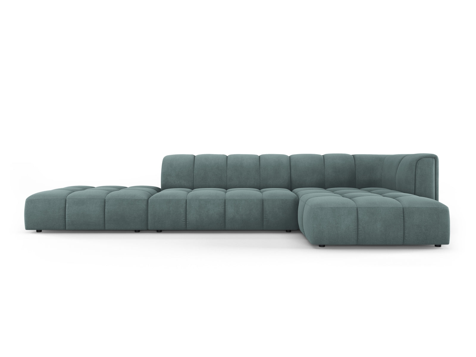 5-Sitzer Ecksofa rechts Moritz in Sea Green-Rebel präsentiert im Onlineshop von KAQTU Design AG. Ecksofa rechts ist von Cosmopolitan Design