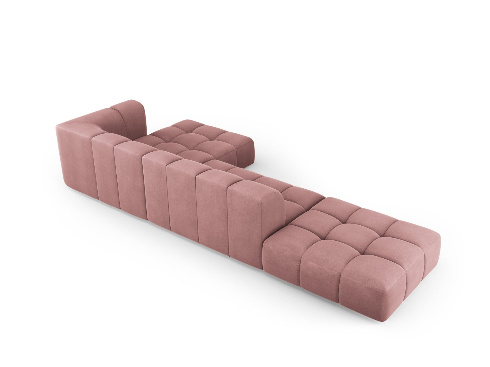 5-Sitzer Ecksofa rechts Moritz in Pink-Rebel präsentiert im Onlineshop von KAQTU Design AG. Ecksofa rechts ist von Cosmopolitan Design