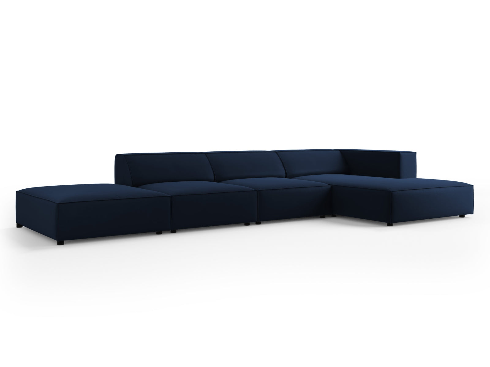 Entdecken Sie das stilvolle Arendal Velour Ecksofa rechts 5 Sitzer von Cosmopolitan Design – ideal für moderne Wohnräume und gemütliche Abende.