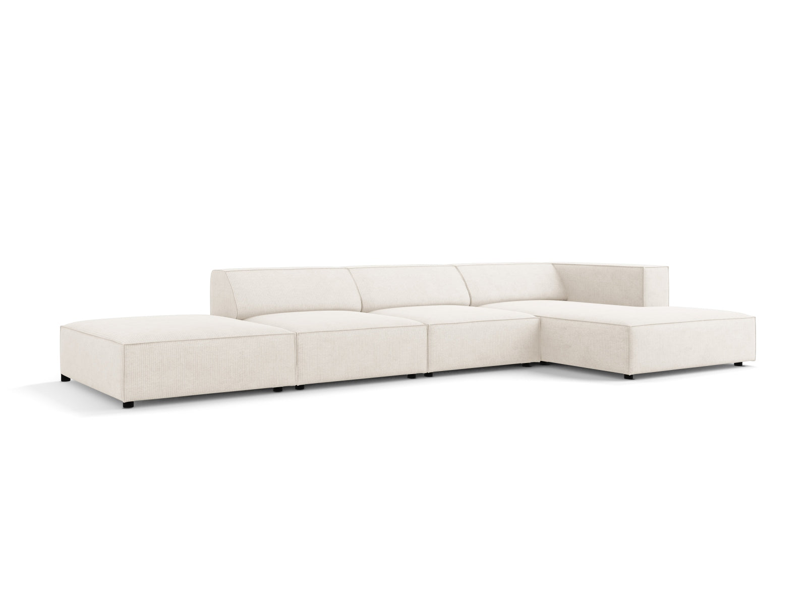 Entdecken Sie das elegante Arendal Ecksofa rechts 5 Sitzer von Cosmopolitan Design – ideal für zeitgemässe Wohnräume und höchsten Komfort.