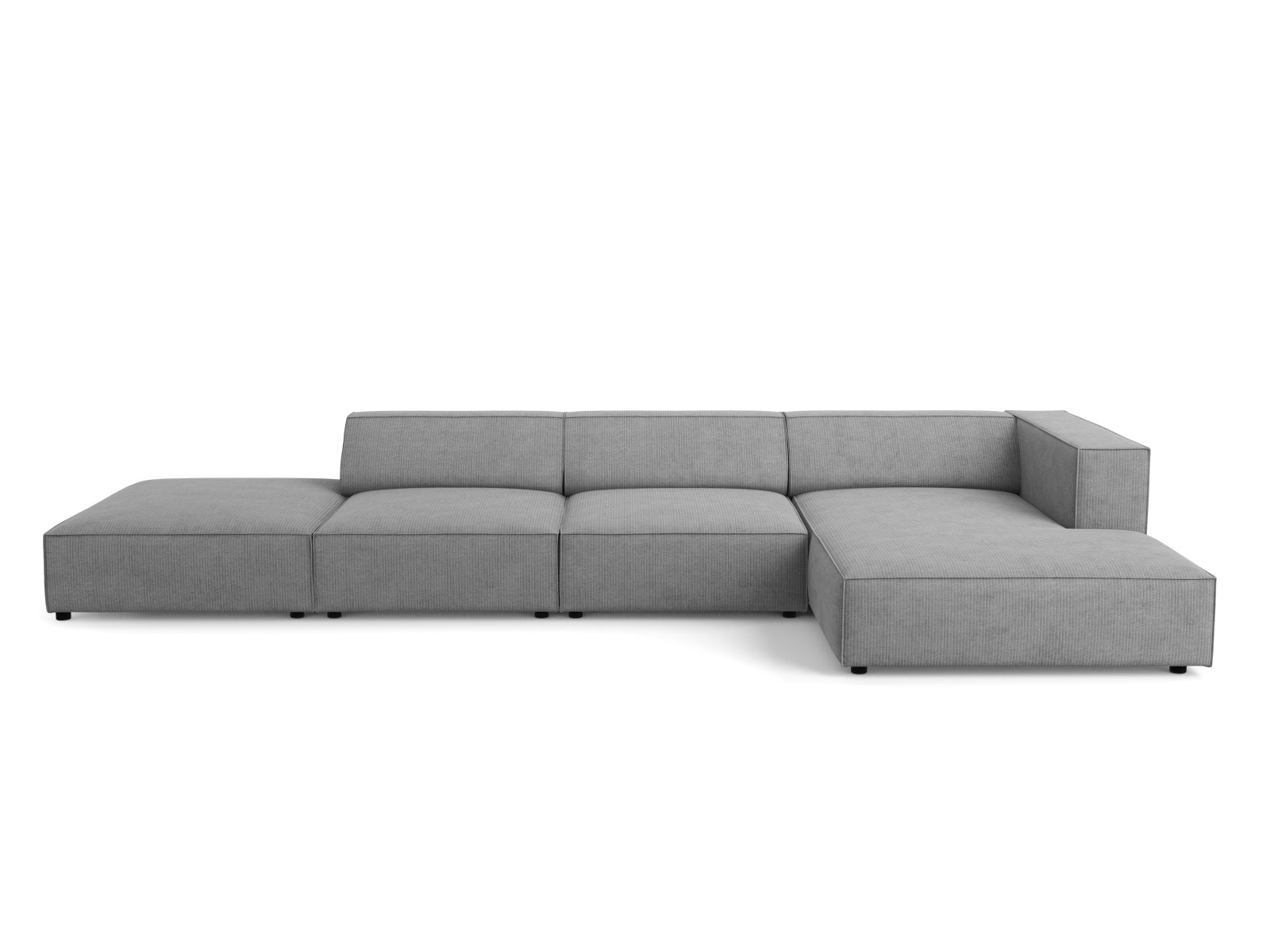 Arendal Ecksofa rechts 5 Sitzer in Dark Grey präsentiert im Onlineshop von KAQTU Design AG. Ecksofa rechts ist von Cosmopolitan Design