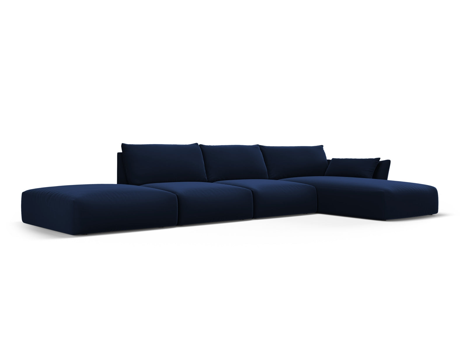 5-Sitzer Ecksofa rechts Matera in Royal Blue-Salvador präsentiert im Onlineshop von KAQTU Design AG. Ecksofa rechts ist von Cosmopolitan Design