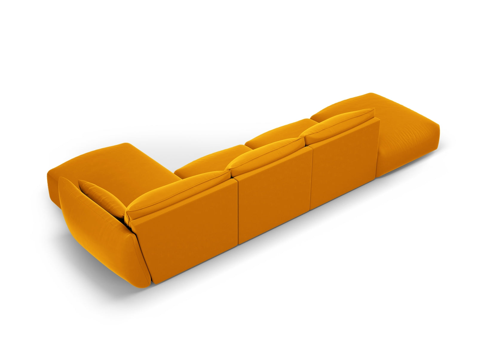 5-Sitzer Ecksofa rechts Matera in Yellow-Salvador präsentiert im Onlineshop von KAQTU Design AG. Ecksofa rechts ist von Cosmopolitan Design