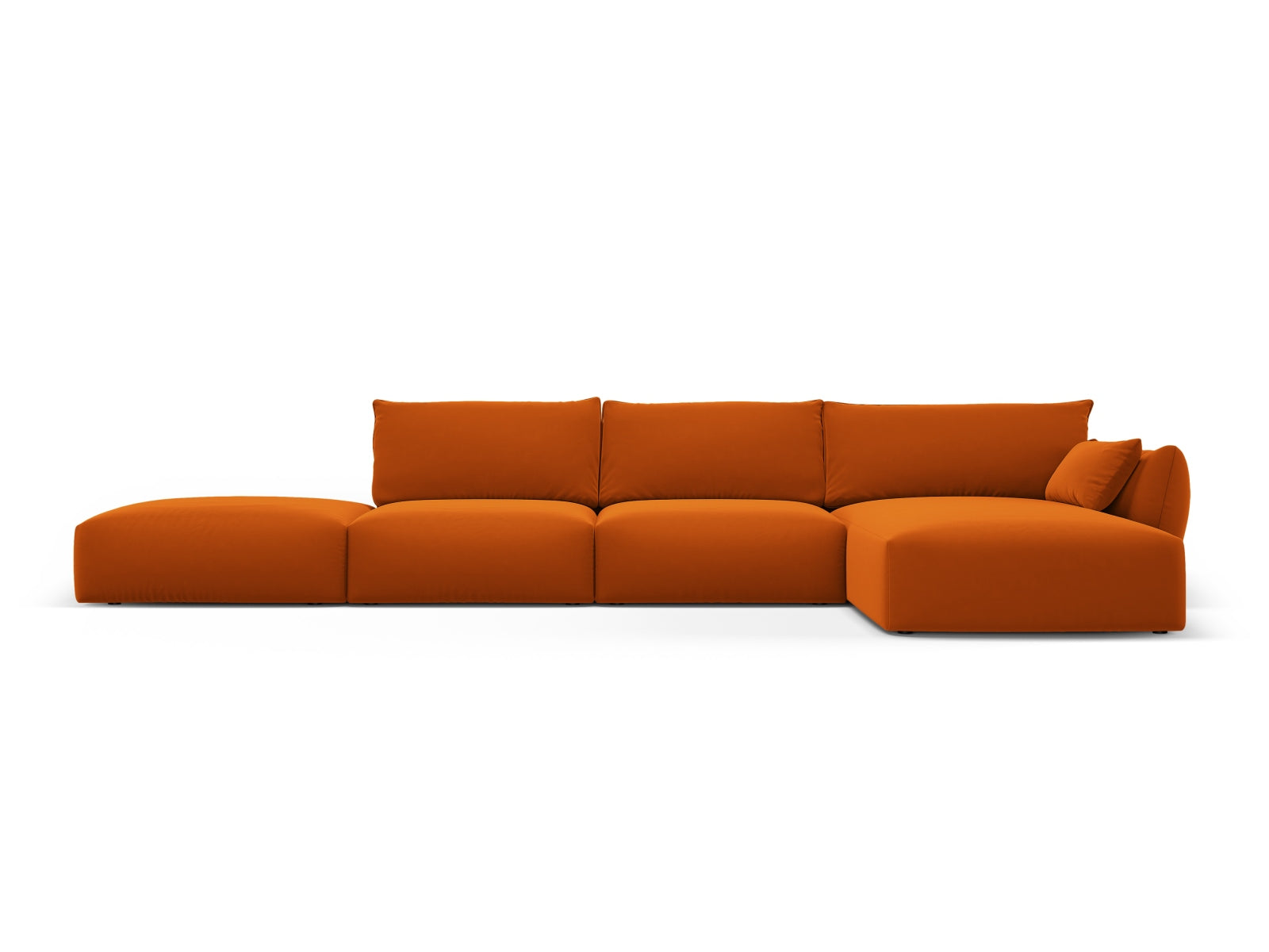 5-Sitzer Ecksofa rechts Matera in Terracotta-Salvador präsentiert im Onlineshop von KAQTU Design AG. Ecksofa rechts ist von Cosmopolitan Design