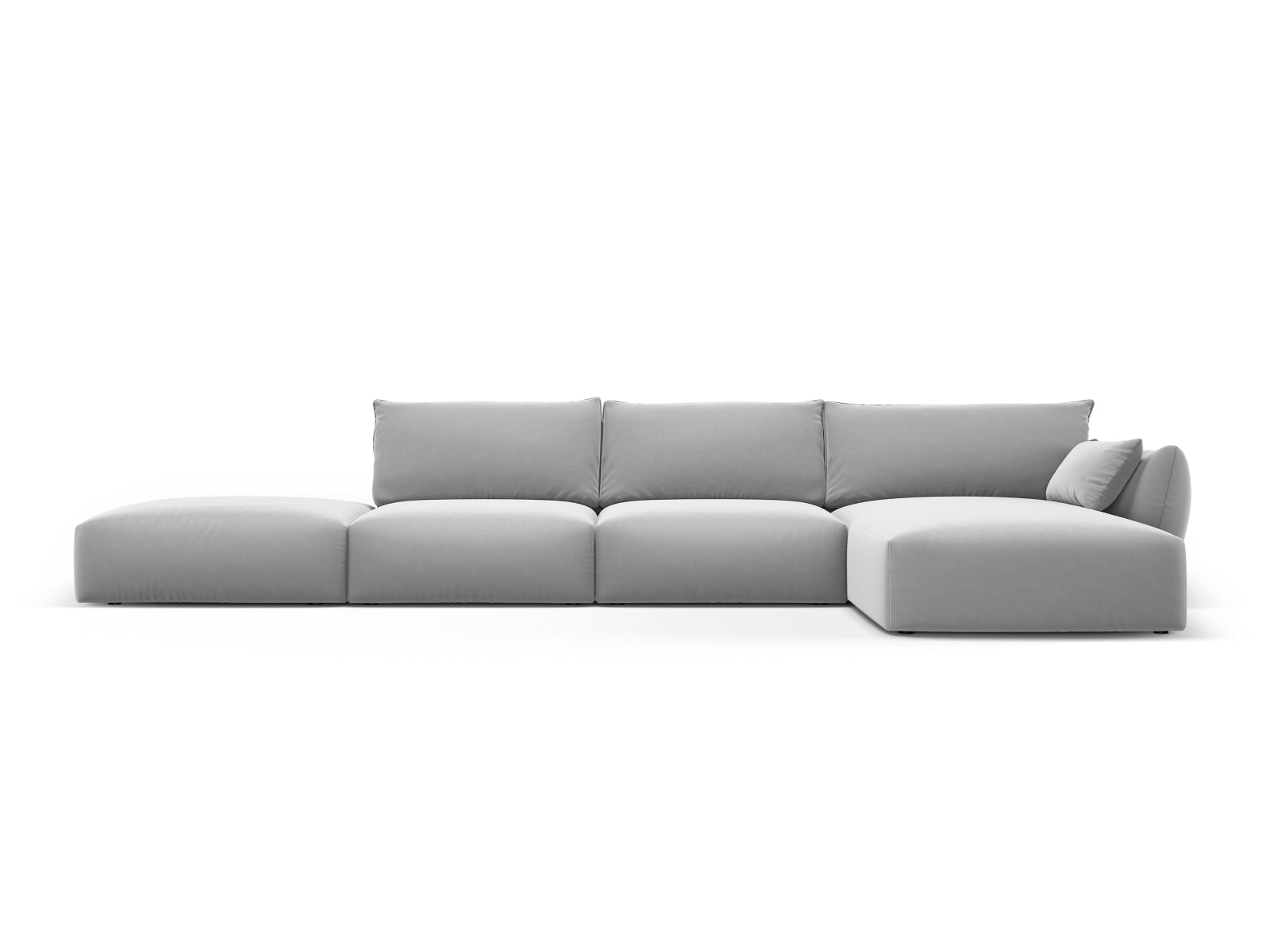 5-Sitzer Ecksofa rechts Matera in Grey-Salvador präsentiert im Onlineshop von KAQTU Design AG. Ecksofa rechts ist von Cosmopolitan Design