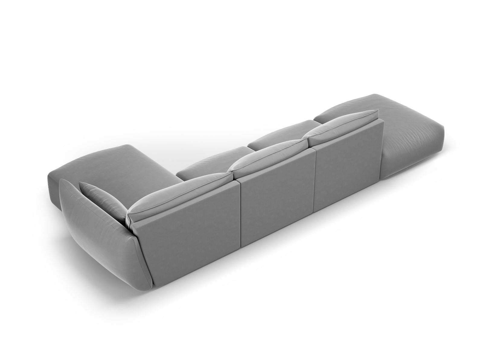 5-Sitzer Ecksofa rechts Matera in Grey-Salvador präsentiert im Onlineshop von KAQTU Design AG. Ecksofa rechts ist von Cosmopolitan Design