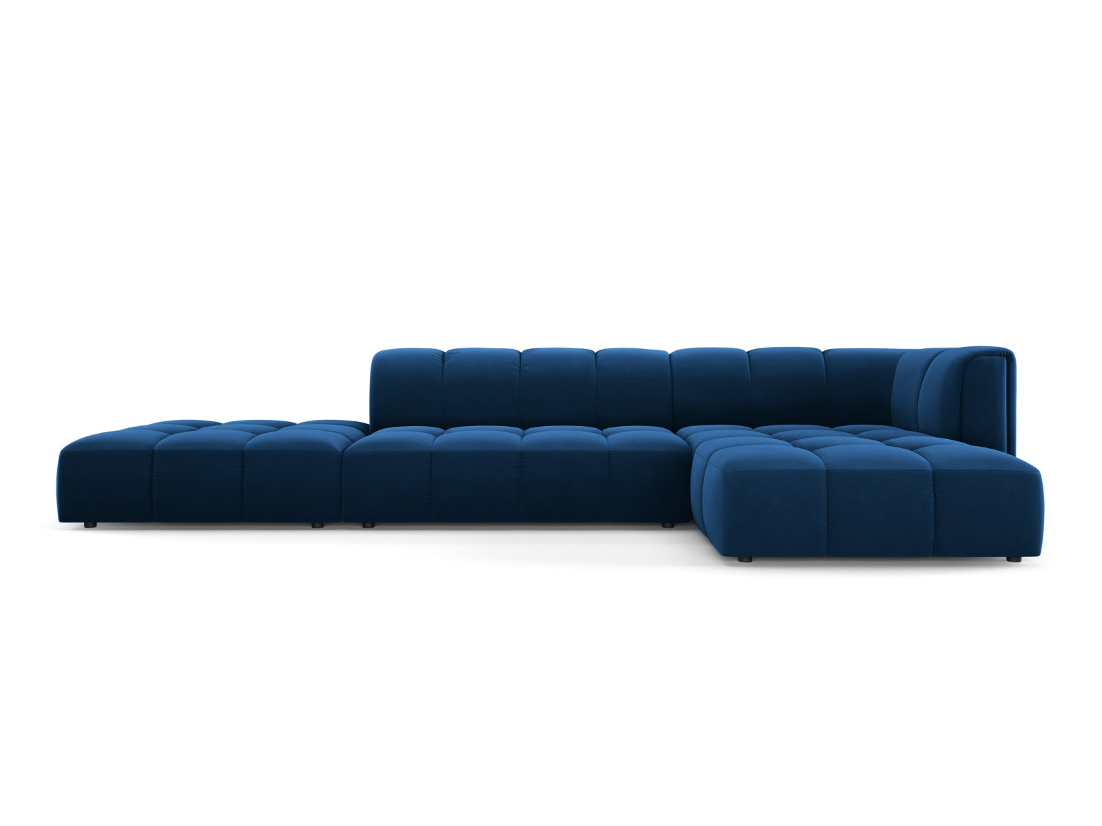 5-Sitzer Modular Ecksofa rechts Moritz in Royal Blue-Bluvel präsentiert im Onlineshop von KAQTU Design AG. Ecksofa rechts ist von Cosmopolitan Design