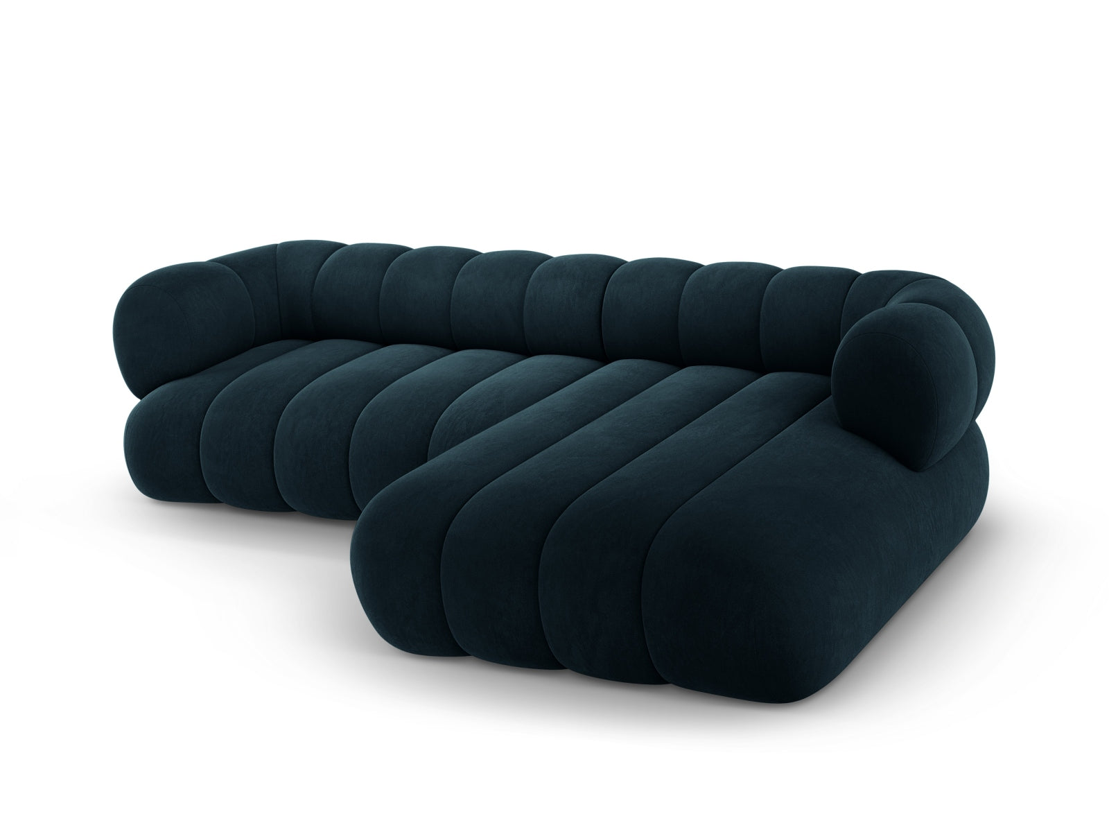 Koge Ecksofa rechts 5 Sitzer 165cm in Deep Petrol-Vogue präsentiert im Onlineshop von KAQTU Design AG. L-Sofa rechts ist von Cosmopolitan Design