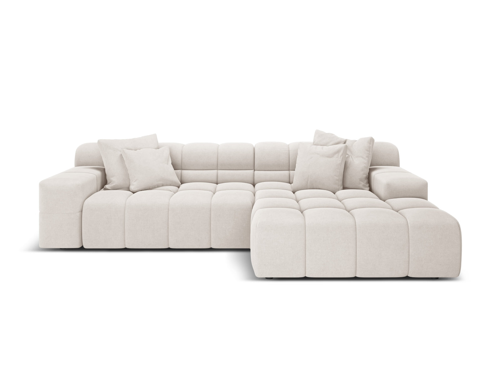 3-Sitzer Ecksofa rechts Hawaii in Light Beige-Moly präsentiert im Onlineshop von KAQTU Design AG. Ecksofa rechts ist von Cosmopolitan Design