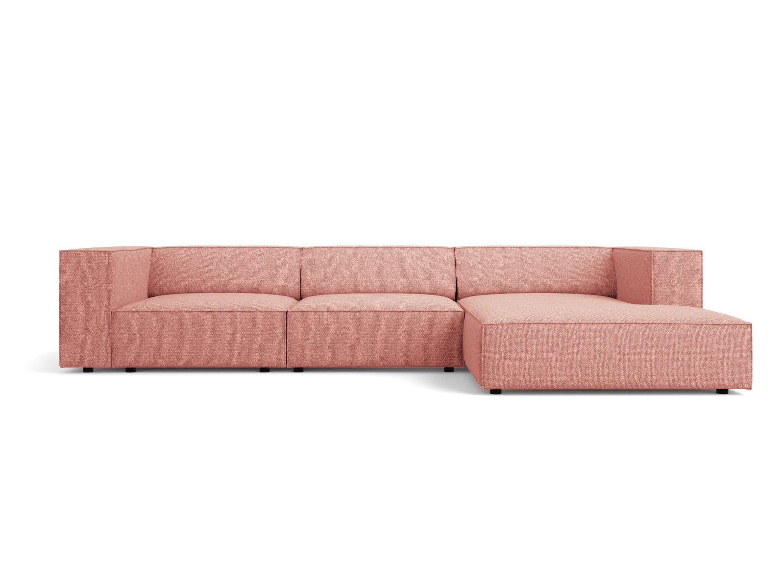 Arendal Ecksofa rechts 4 Sitzer in Pink präsentiert im Onlineshop von KAQTU Design AG. Ecksofa rechts ist von Cosmopolitan Design