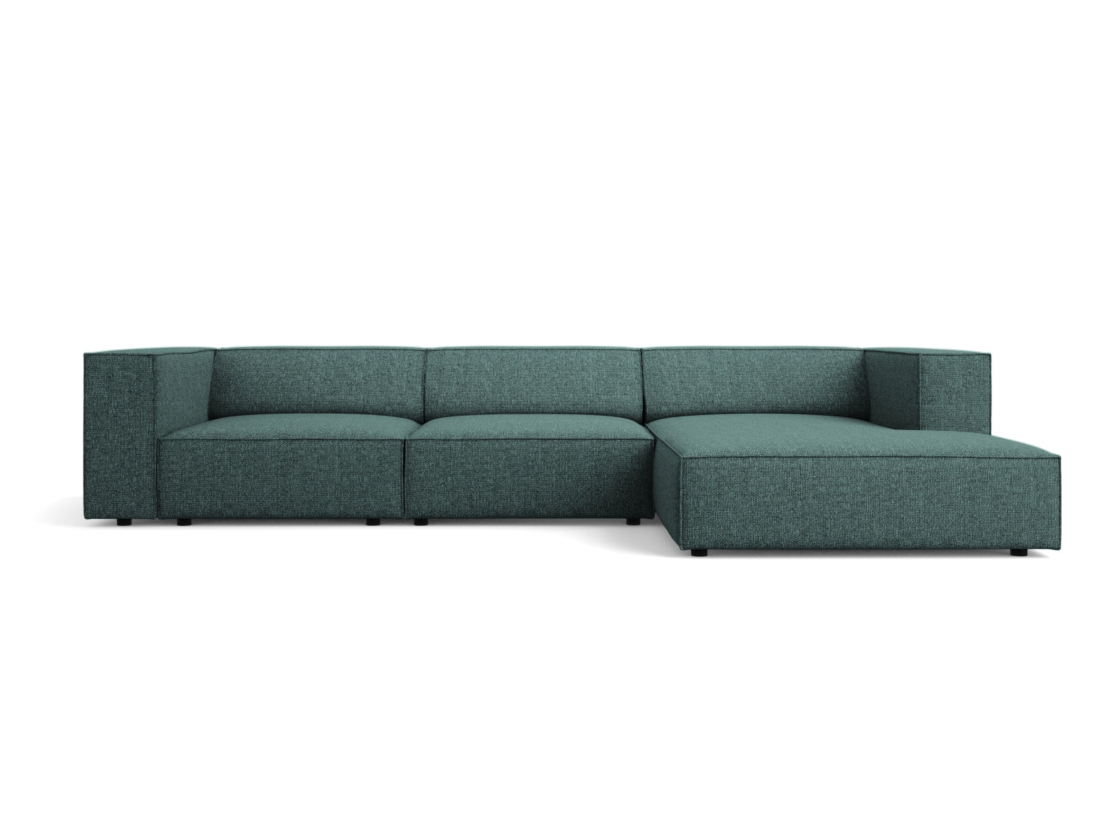Arendal Ecksofa rechts 4 Sitzer in Petrol präsentiert im Onlineshop von KAQTU Design AG. Ecksofa rechts ist von Cosmopolitan Design