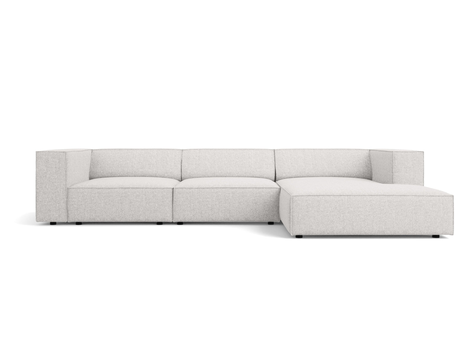 Arendal Ecksofa rechts 4 Sitzer in Light Grey präsentiert im Onlineshop von KAQTU Design AG. Ecksofa rechts ist von Cosmopolitan Design