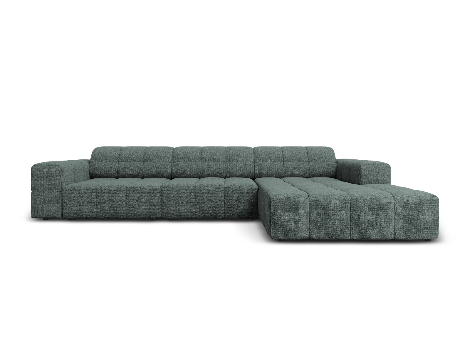 Chicago Ecksofa rechts 4 Sitzer 166cm in Petrol-Haga präsentiert im Onlineshop von KAQTU Design AG. L-Sofa rechts ist von Cosmopolitan Design
