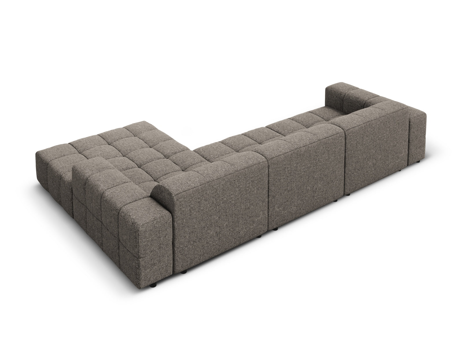 Modernes Chicago Ecksofa rechts, 4-Sitzer, 166 cm, in edlem Grau, ideal für gemütliche und stilvolle Wohnräume von Cosmopolitan Design.