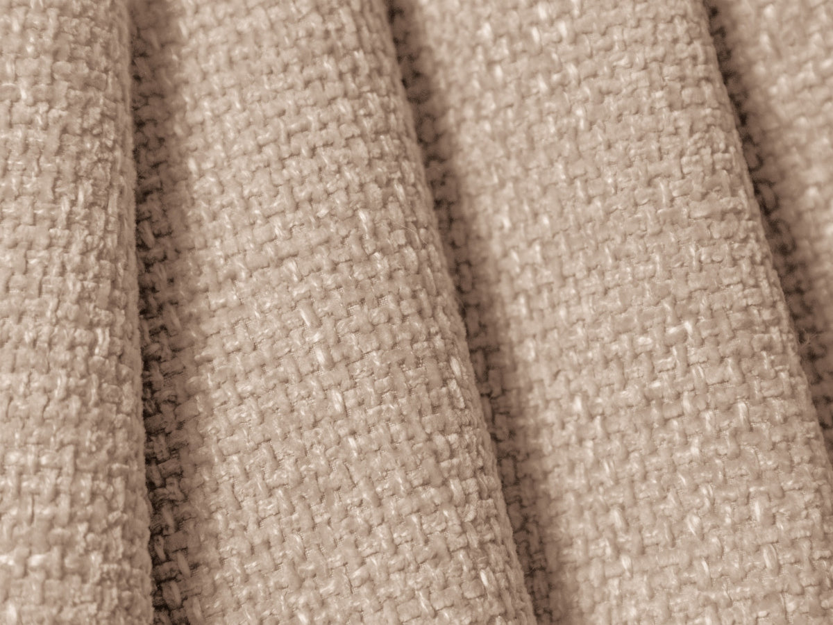 Ecksofa rechts Matera mit Stoffbezug, Récamière und schwarzen Kunststoffbeinen